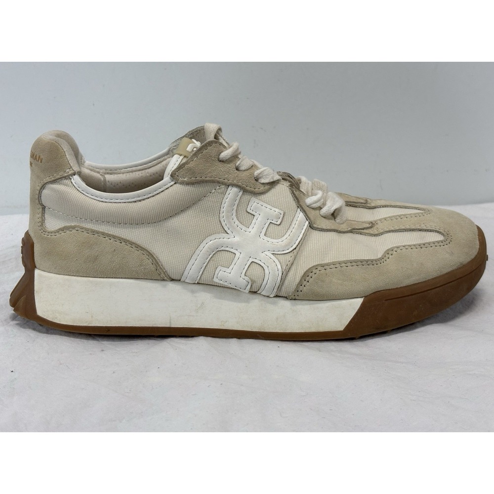 Sam Edelman Women's Langley Lace Up Sneakers Beige US 9 EU 40